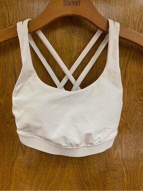 lululemon athletica White Strappy Back Sports Bra